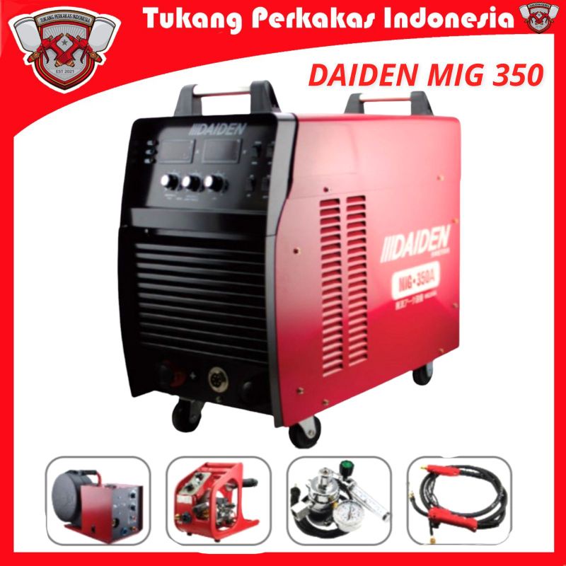 Daiden Mig 350 Travo welding Inverter flux core Mesin las Co2 Mig 350 daiden japan