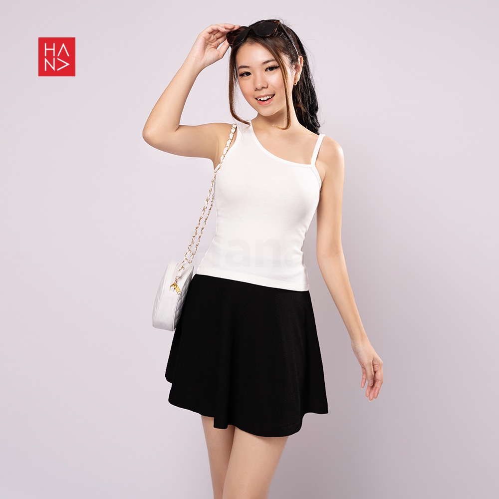 HanaFashion JKT - Salsa Tanktop Asymetric Rajut Murah Wanita - TT058