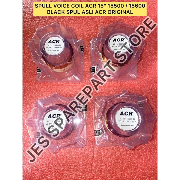 SPULL VOICE COIL ACR 15&quot; 15500 / 15600  BLACK SPUL ASLI ACR ORIGINAL