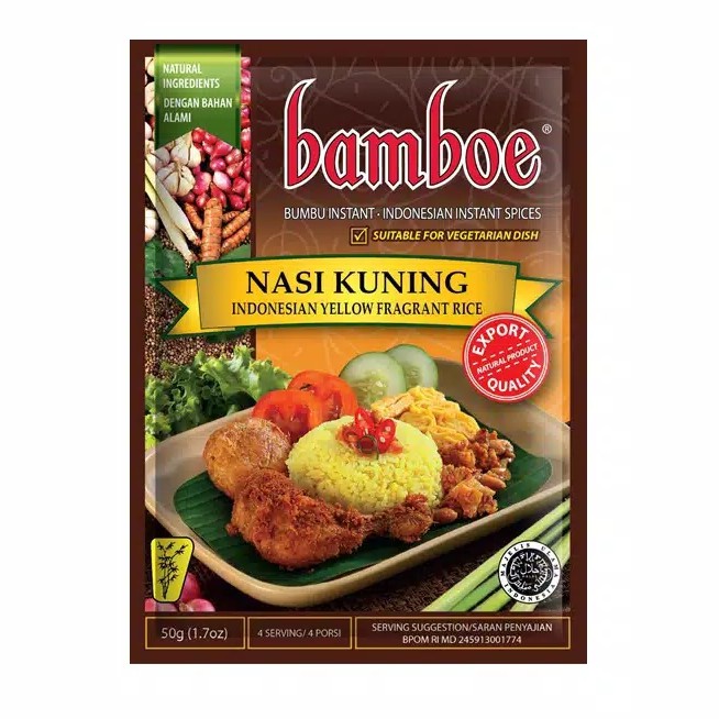 

Bamboe Bumbu Nasi Kuning 50 gr