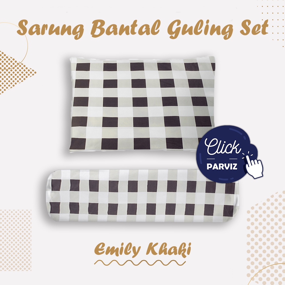 Sarung Bantal Dan Sarung Guling Polos Motif Karakter Motif Kotak