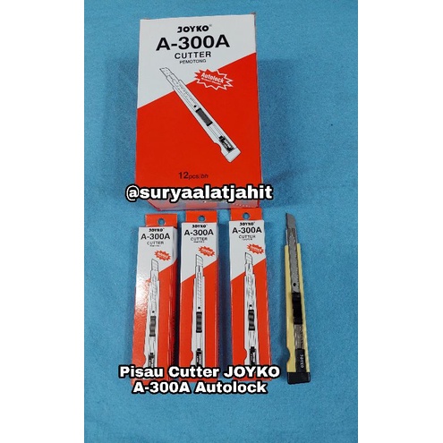 Pisau Cutter JOYKO A-300A Autolock =rp.7.000/1pcs