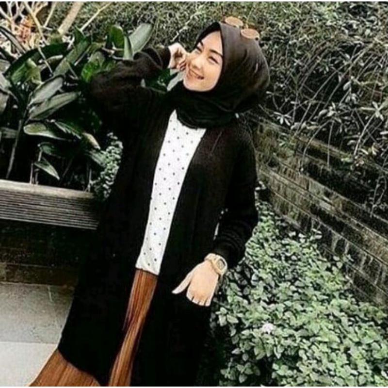 Long cardy BELLE OVERSIZE sweater rajut halus