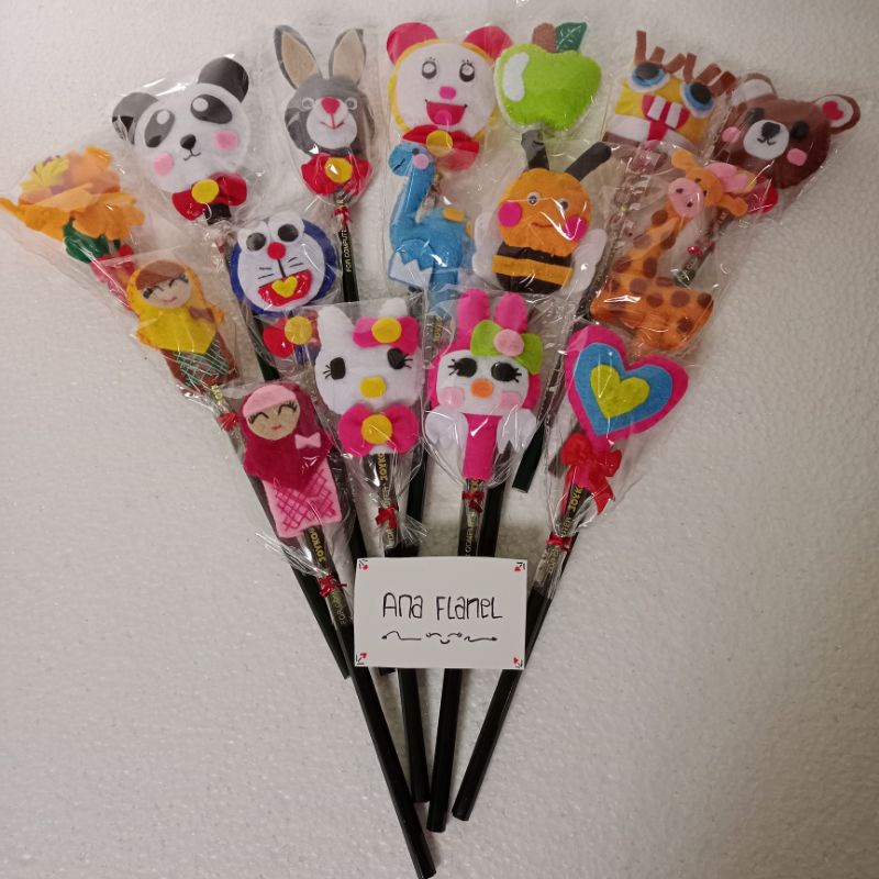 

Pensil Hias Karakter dari Kain Flanel lucu murah