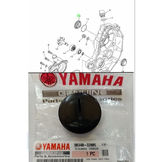 PLUG, STRAIGHT SCREW X-MAX PART ORIGINAL YAMAHA 90340-32805