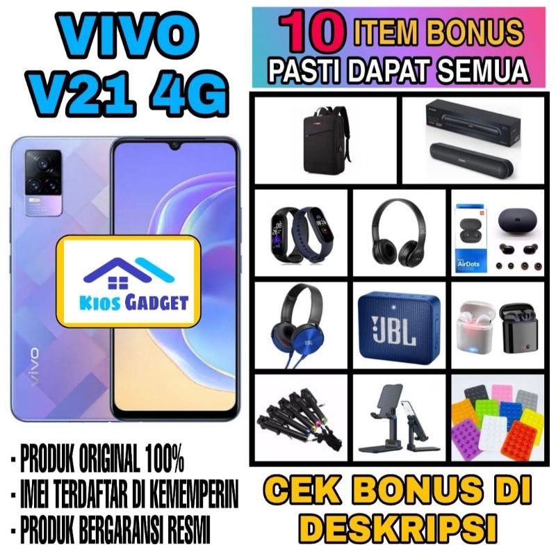 VIVO V21 4G RAM 8/128 GB 8/256 GB [ GARANSI RESMI ]