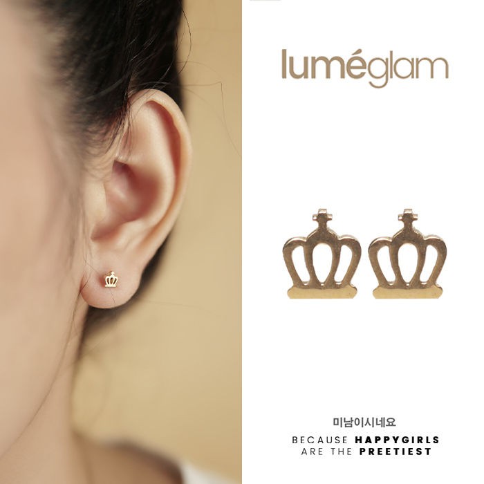 LUMEGLAM Anting-anting minimalis Korea