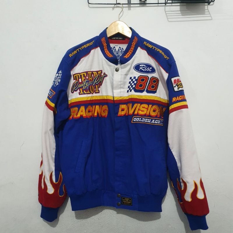 JACKET NASCAR RACING DIVISION RAW TYPE RIOT GOLDEN AGE 3 ORIGINAL RAWTYPE JAKET RAWTYPERIOT