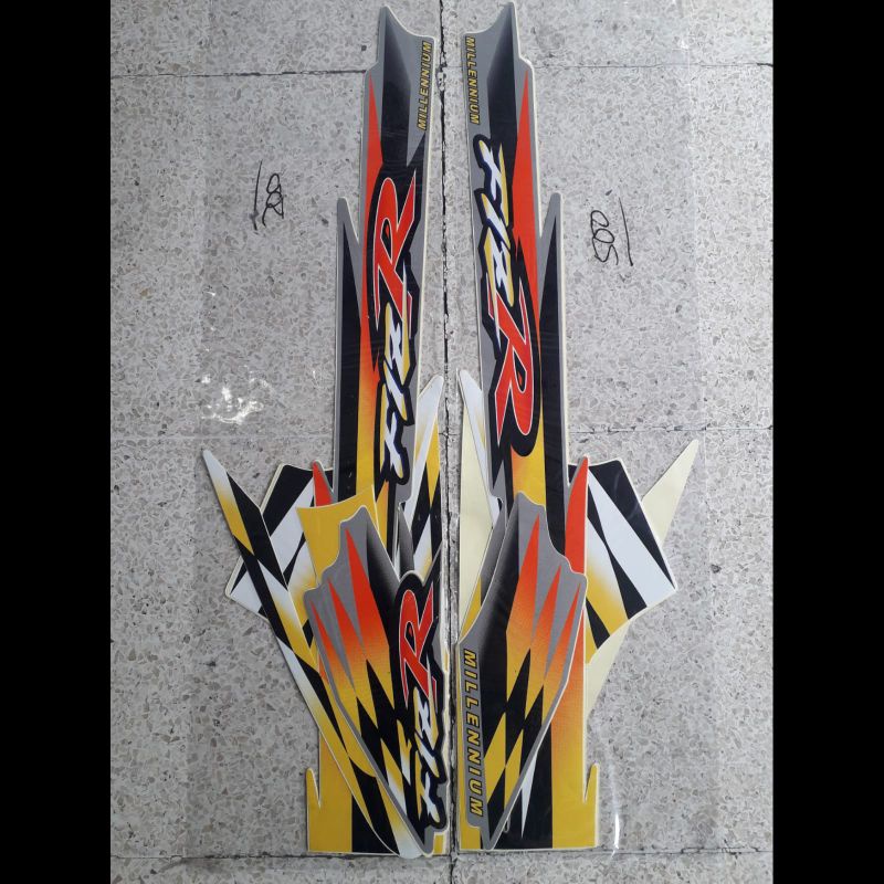 striping fizr millenium kuning silver / striping fiz r millenium / striping f1zr millenium / stripin
