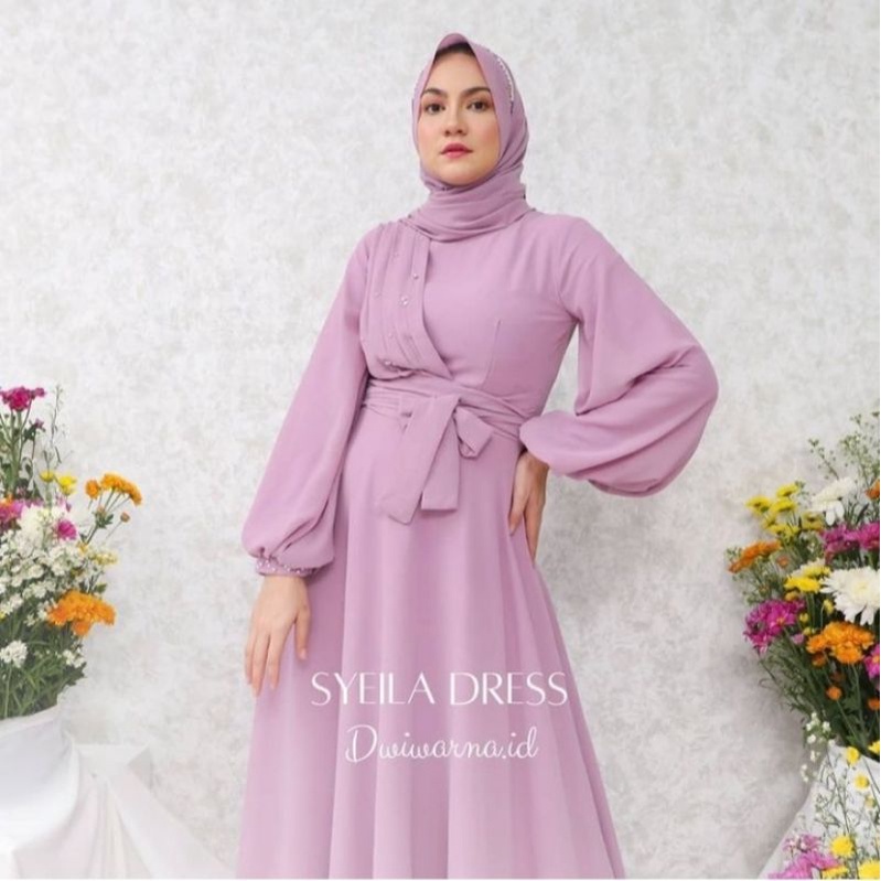 SYILA DRESS // GAUN PESTA MUSLIMAH - GAUN MUSLIMAH BUSUI - GAUN WISUDA - GAUN LAMARAN - GAUN KONDANGAN - GAUN AKAD - GAUN PESTA BUSUI - GAUN PESTA BUMIL - GAUN MUSLIMAH BUMIL - GAUN TERLARIS - GAUN TERBARU - GAUN WUDHU FRENDLY GAUN BUSUI