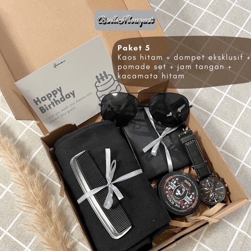 

Hampers Kado Cowok/Hadiah box/kado ulang tahun/anniversary/wisuda/