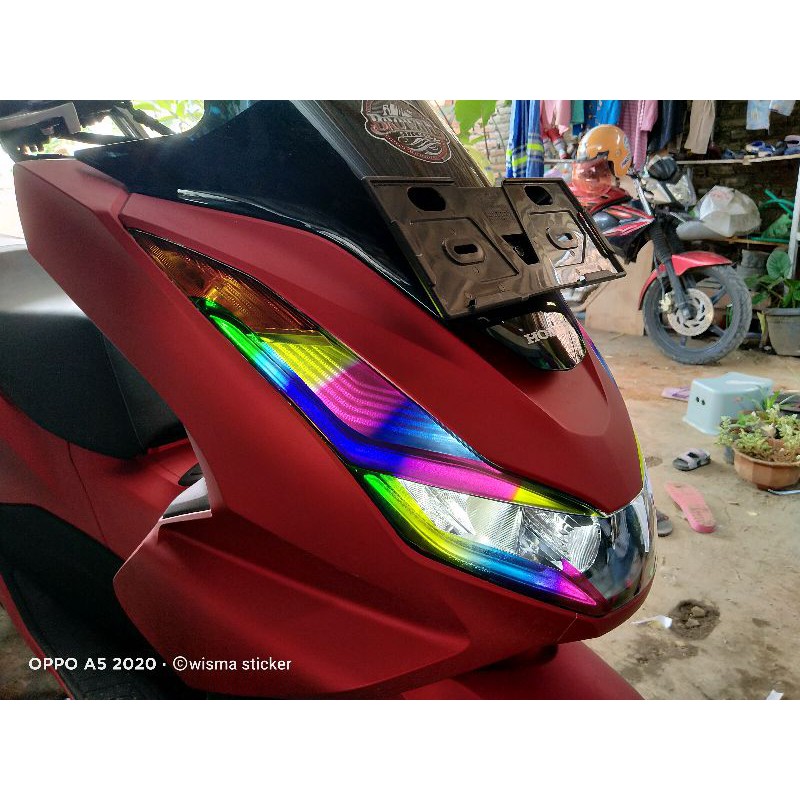 Stiker Lampu Pcx 160 / Stiker Lampu Pcx New / Stiker Alis Pcx Rgb / Stiker Lampu Pcx Keren