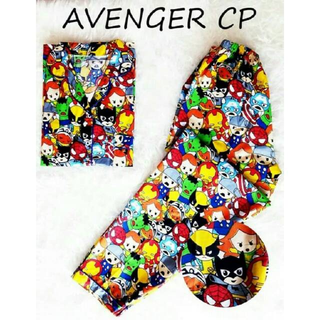 Terbaru// setelan baju tidur wanita Avengers $ model