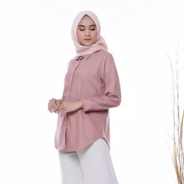 (COD)KEMEJA WANITA TOYOBO BASIC DAILY/KEMEJA KERJA/ KEMEJA POLOS TOYOBO/ DAILY SHIRT/ KEMEJA TOYOBO