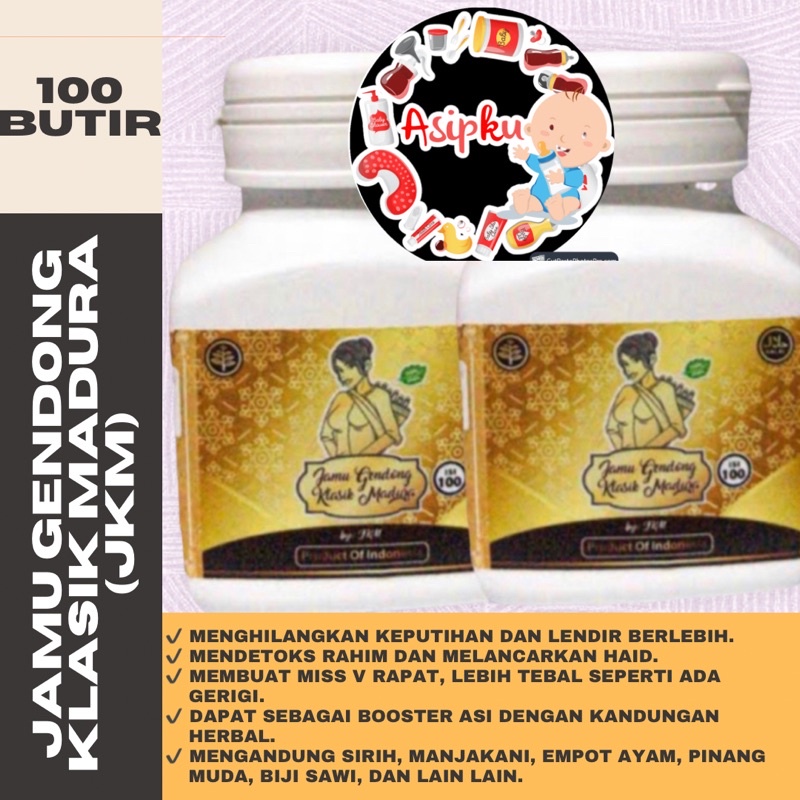 Jamu Gendong Klasik Madura by JKM isi 100 butir