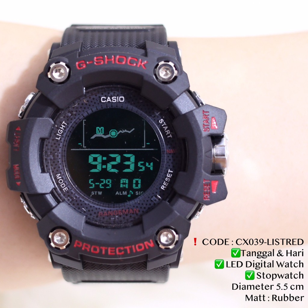Jam tangan pria wanita CASIO DIGITAL GSHOCK limited stock new model anti air CX039