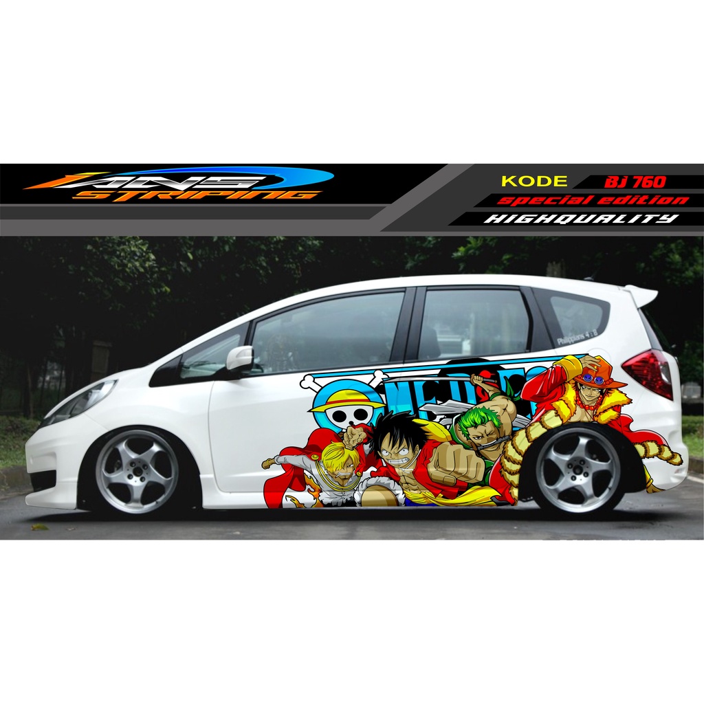 DECAL STICKER MOBIL HONDA BRIO AGYA JAZZ AVANZA YARIS / DECAL STICKER MOBIL JAZZ / STIKER MOBIL