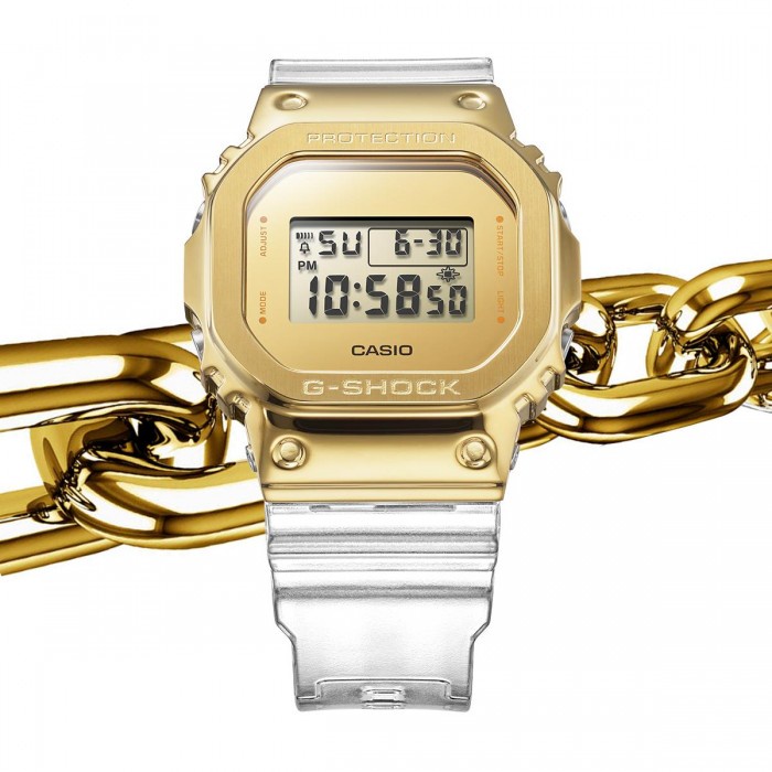 CASIO GSHOCK GM-5600SG-9 CASE STAINLESS STEEL - BOX FULLSET