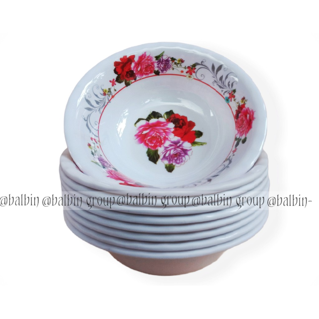 3 MANGKUK MELAMINE TO.B7 - MANGKUK MELAMINE 7INC - BERKUALITAS