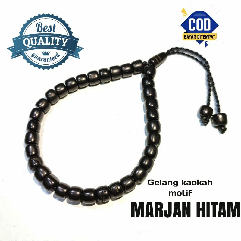 Grosir gelang kokka kaukah asli motif mardjan hitam dewasa ORIGINAL