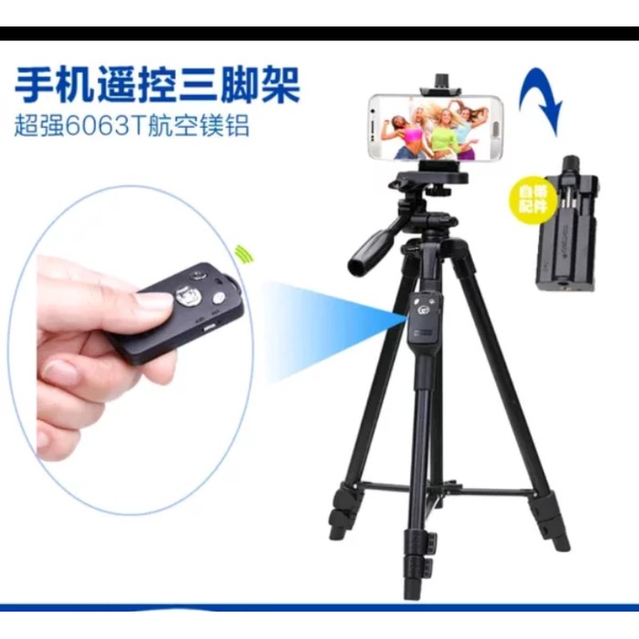 Yunteng VCT-5208 Tripod Bluetooth Smartphone HP Camera Digital Go Pro VCT 5208 Handphone VCT-5288