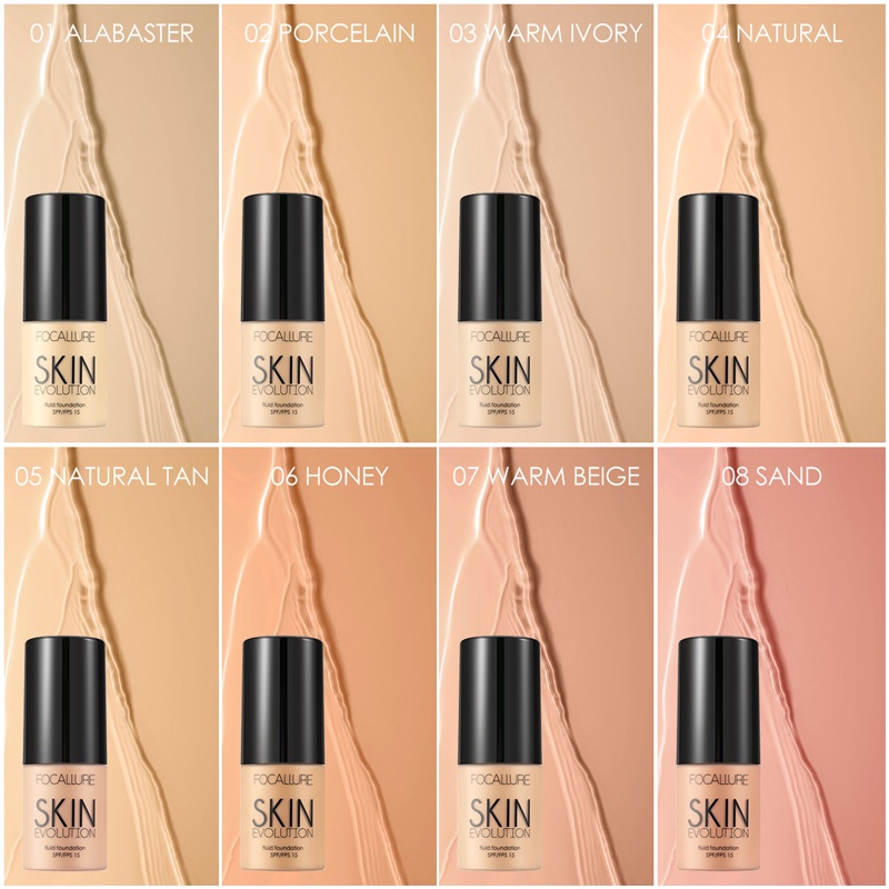 Focallure Face Foundation Makeup Liquid Fluid Full Coverage Oil Control BPOM FA-30 FA30 FA 30