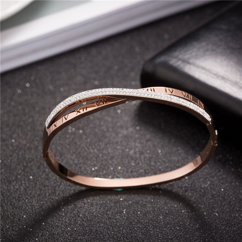 [NEW] Gelang Bracelet Wanita Aksesoris Titanium Korea Trend Masa Kini Cocok Hadiah Elegant GK078