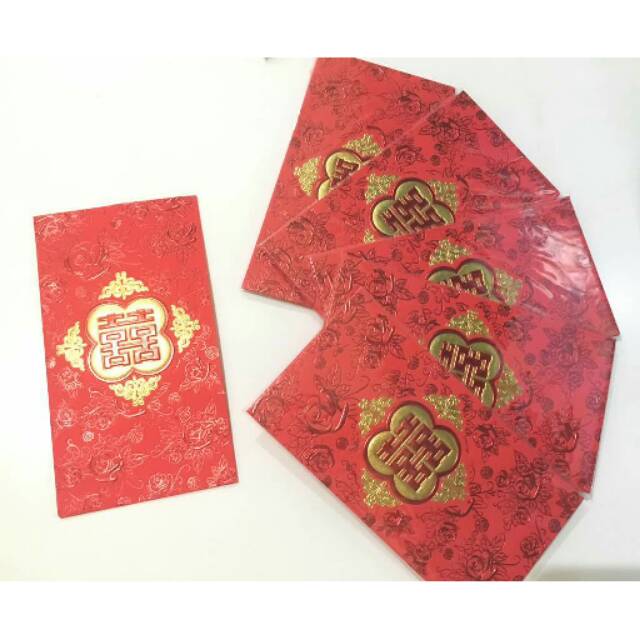

ANGPAO WEDDING PANJANG DOUBLE HAPPINESS ELEGANT