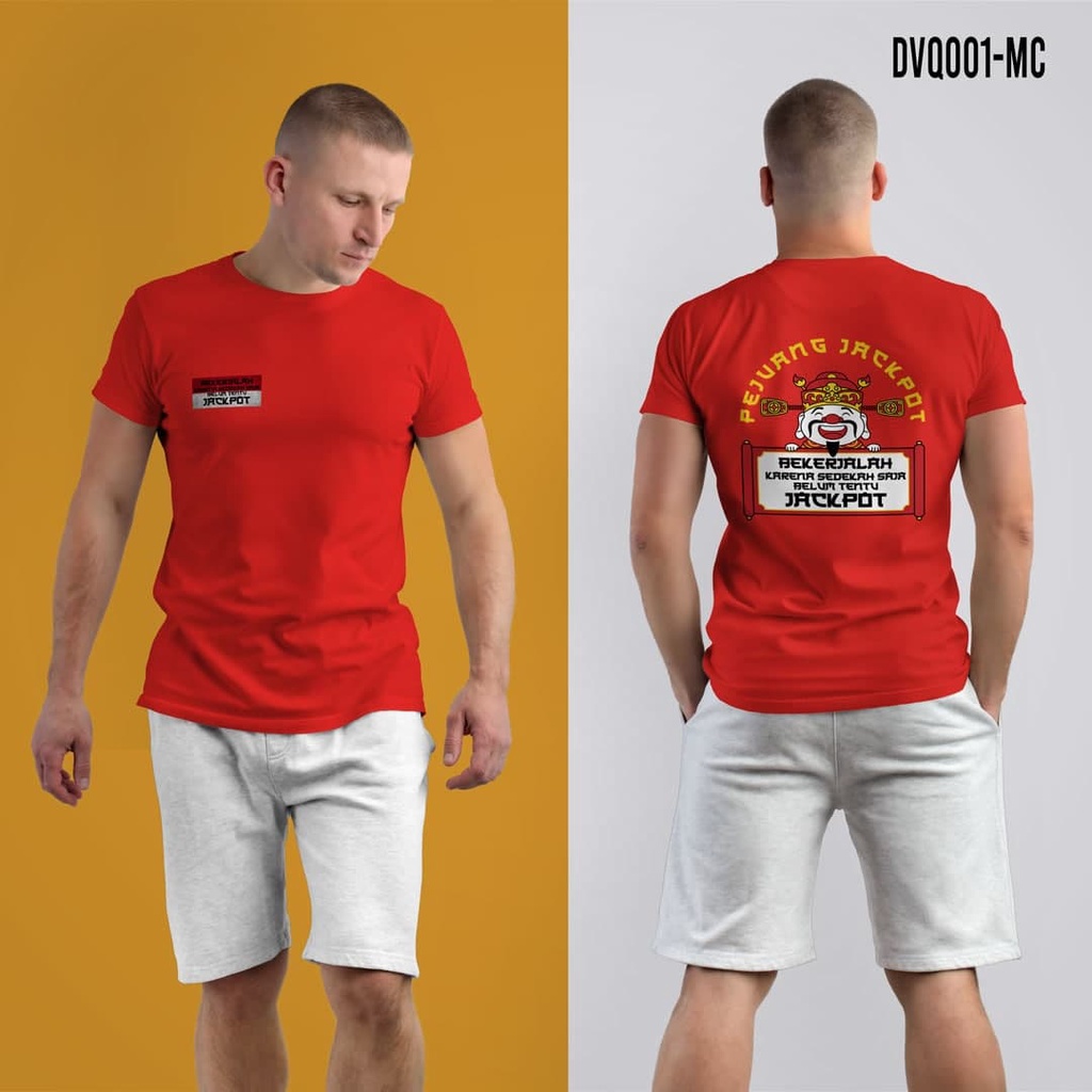(COD) KAOS QUOTE KATA-KATA PEJUANG JACKPOT GAME HIGS DOMINO ISLAND DTF BAJU DISTRO PREMIUM BIG SIZE 