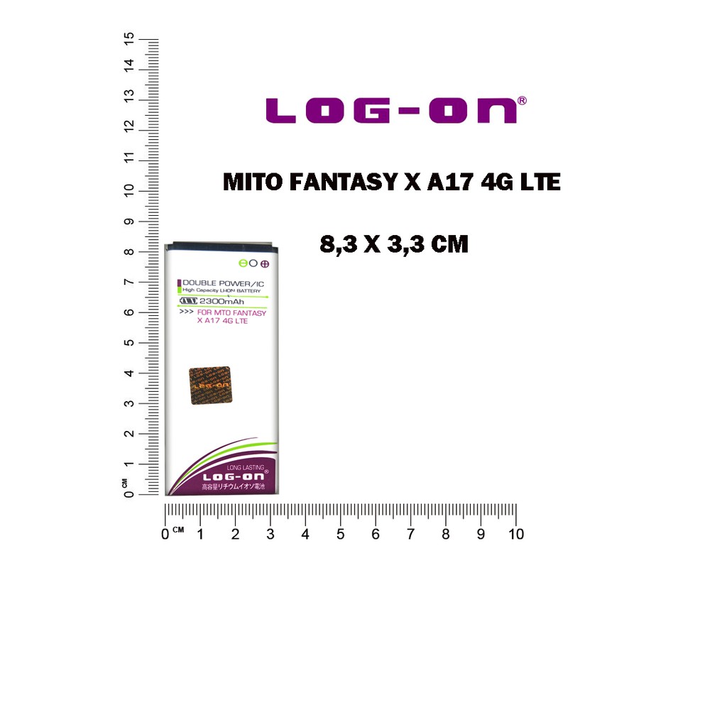 BATERAI MITO A17 BA-00135  DOUBLE POWER LOG ON