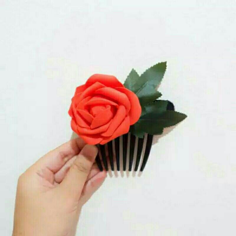 Sirkam tusuk cucuk rambut - tusuk konde bunga - rambut sisir