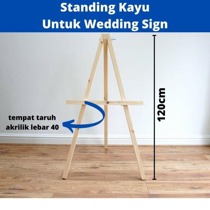 

TERBARUU!! Standing Kayu Easel Wedding Welcome Sign PROMO