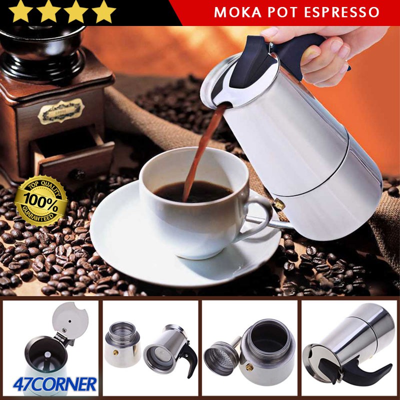 TEKO KOPI PENYARING KOPI TEKO KOPI ESPRESSO COFFEE MAKER MOKA POT TEKO FILTER TEKO PENYARING