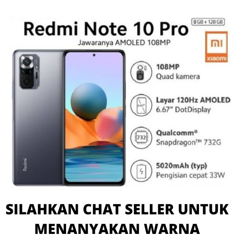 HP BARU XIAOMI REDMI NOTE 11S | NOTE 11PRO | NOTE 11PRO 5G | NOTE 11 FAST CHARGING NFC GARANSI RESMI 100% ORIGINAL-Note10Pro 8/128(4G)