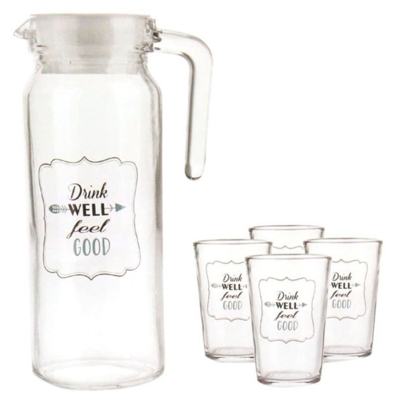 Teko Minum & Gelas Set 5 Pcs Appetite