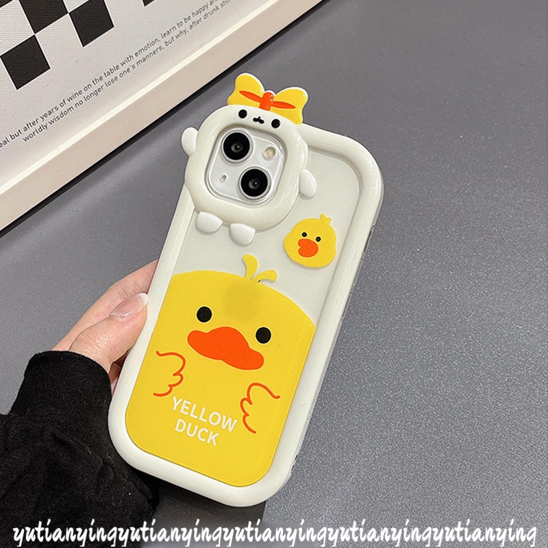 Soft Case Desain Kartun Bebek Kuning 3D Untuk Samsung A53 A12 A32 A13 A03 A51 A52 A03s A23 A22 A50s A50 A73 A30s A52s A33 A11 M22 M21 A71 F21S A22 A3S