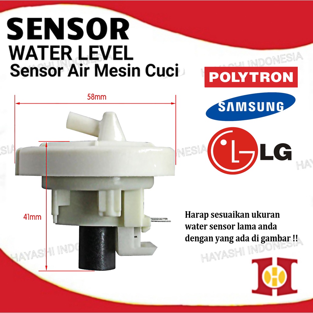 Water Level Sensor Air Pressure Mesin Cuci Switch Control Samsung