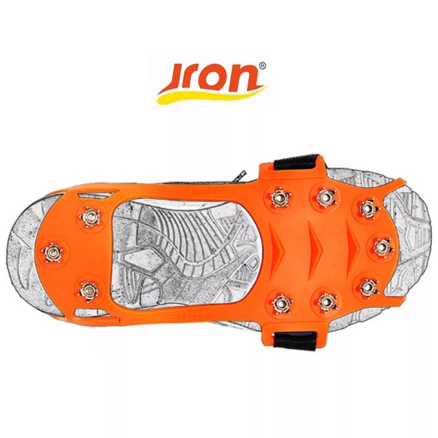 JRON Alas Sepatu Paku Anti Slip Licin Es Mendaki Salju Karet Traveling Kit