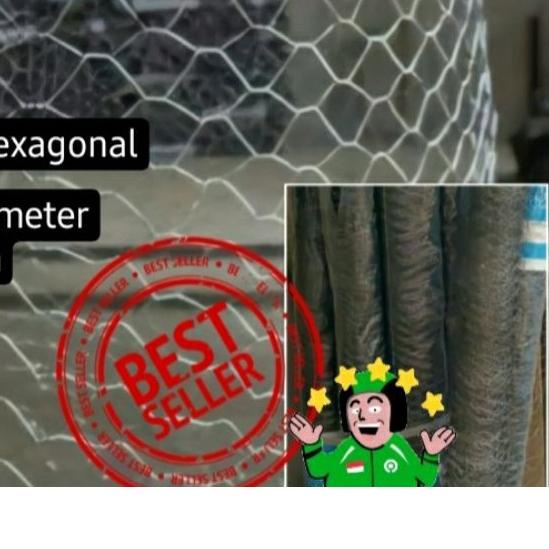 KAWAT RAM AYAM GALVANIS / GALVANIZED HXAGONAL WIREMESH / KAWAT AYAM utk gulung pipa bangunan/ proyek