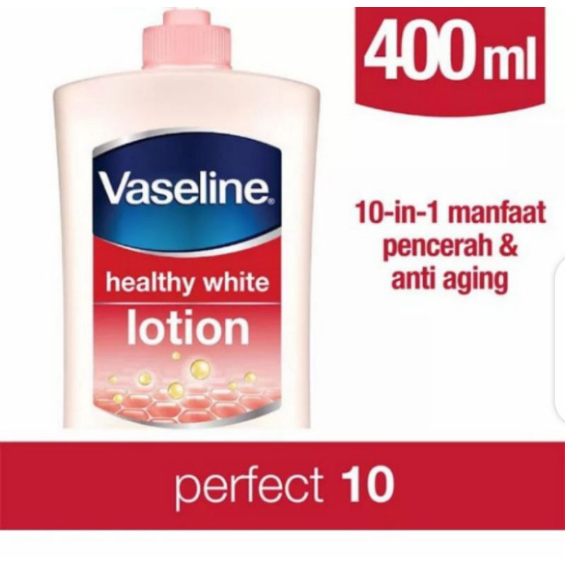 Vaseline healthy white perfect 10 400ml