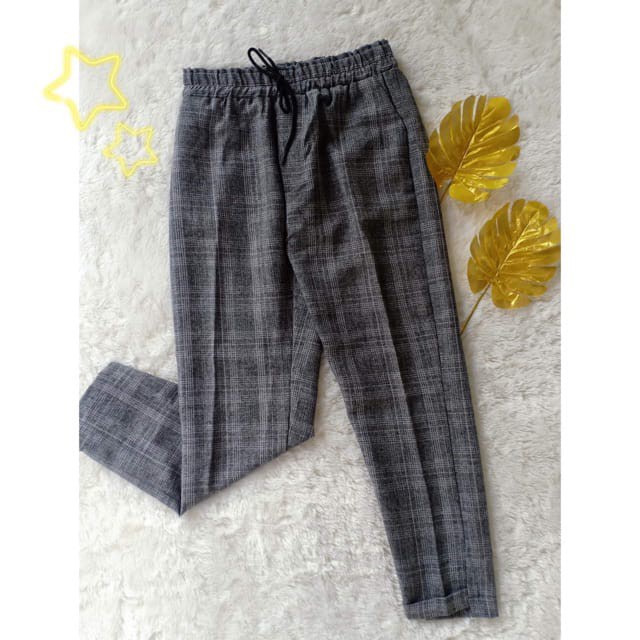 (COD) Celana Baggy Kotak / Doty Pants Motif Kotak