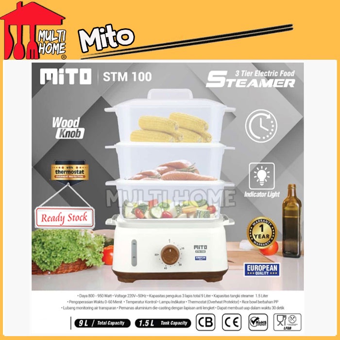 Mito Electric Food Steamer STM 100 / STM100 Pengukus Makanan