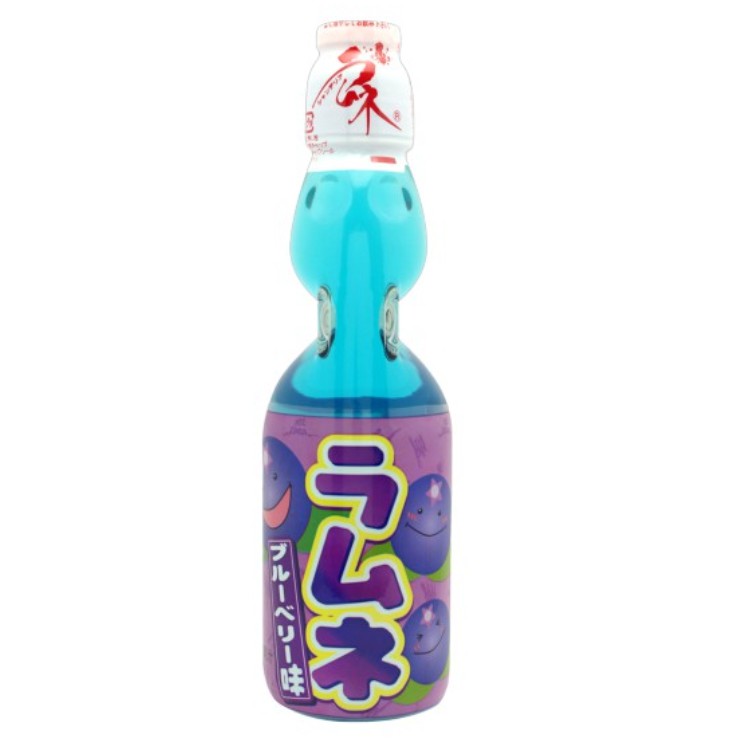 Hata Ramune Blueberry Flavor | Minuman Import Jepang | Minuman Jepang | Minuman Soda Jepang