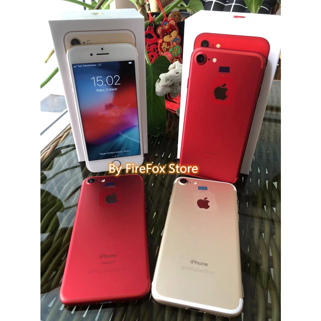 iPhone 7 32GB Fullset  All Sim Silent Original Second Mulus100% 3utools All Green (Garansi 1 Tahun)-3