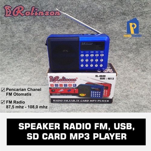 Radio Mini Multiplayer | Radio FM Rolinson RL-4013 USB Portable Radio