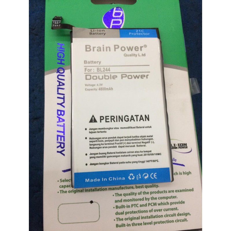 Batre baterai battery lenovo BL 244 Double power