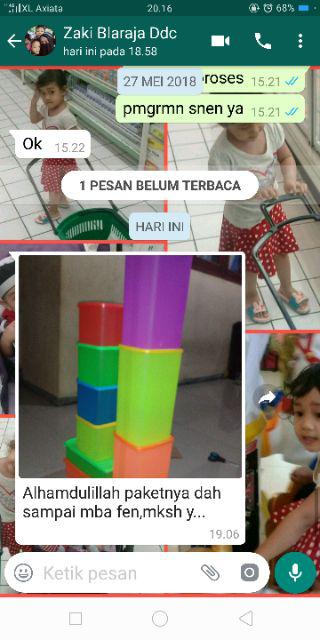 [indra] Set Toples Plastik Warna/i Isi 10pcs/smk442/wadah Penyimpanan Makanan