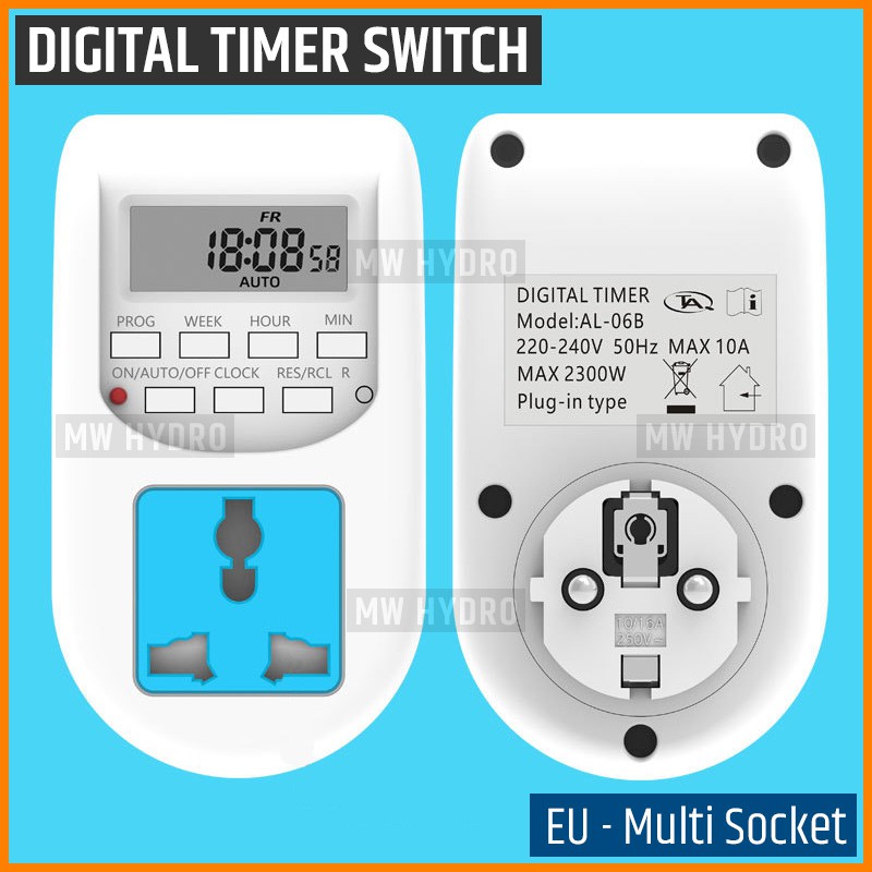 Programmable Digital Timer Switch - Stop Kontak - 16 Program On/Off