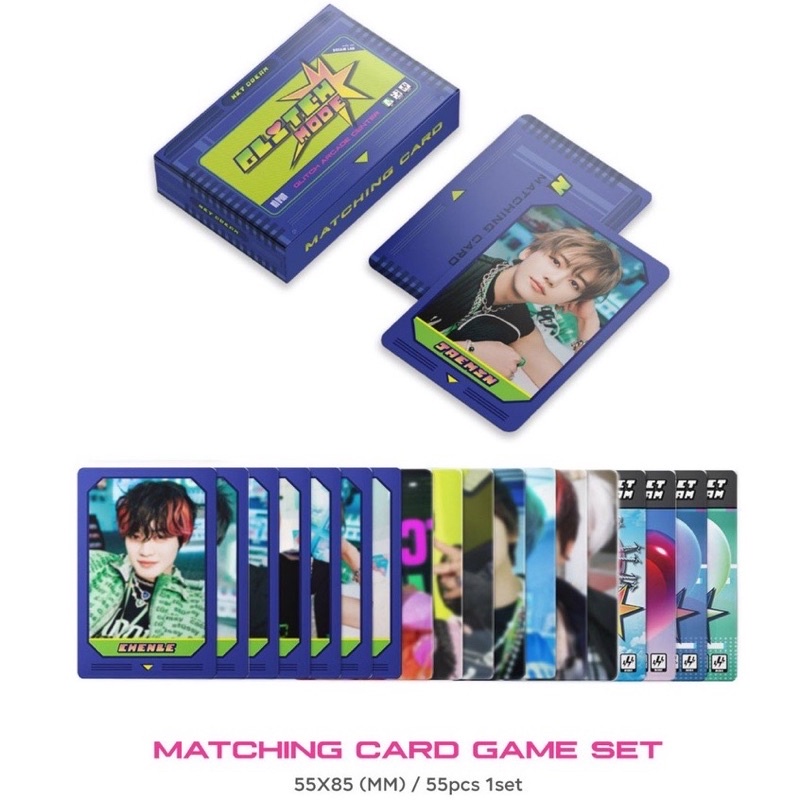 Ready Sealed NCT DREAM GLITCH ARCADE CENTER POP-UP STORE - Matching Card Game Set
