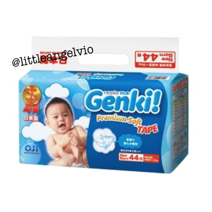 PROMO Nepia Genki NB newborn Tape 44 pampers diapers